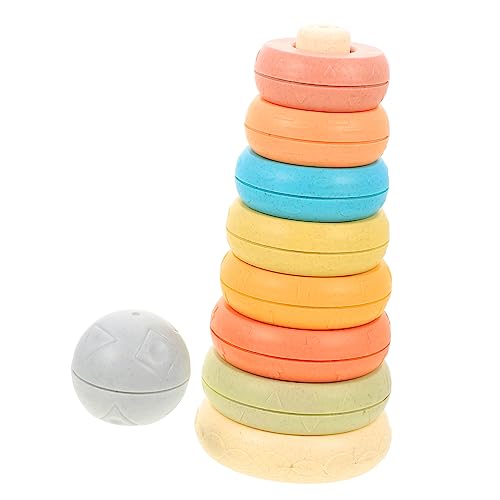 SOIMISS Bunte Silikonringe Kreatives Stapelspielzeug für Kleinkinder Motorikspielzeug Fantasie und Geschicklichkeit aus Hochwertigem Silikon für Sicheres SOIMISS Bunte Silikonringe Kreatives Stapelspielzeug für Kleinkinder Motorikspielzeug Fantasie und Geschicklichkeit aus Hochwertigem Silikon für Sicheres von SOIMISS