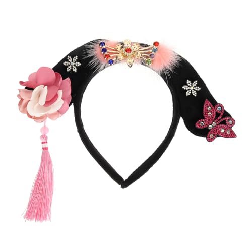 SOIMISS Cosplay Haarschmuck Damen Chinesisches Kostüm Haarreif mit Tassel Vintage Stirnband für Karneval Halloween Themenparty und Fotoshooting Eleganter Asiatischer Look von SOIMISS
