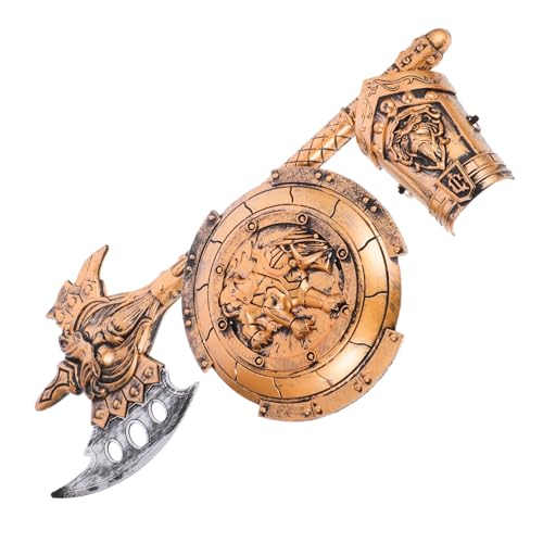 SOIMISS Cosplay Waffenset Teilig Antik Bronze Rüstungsrequisite Jungen Rollenspiel Kostüm Zubehör Leicht und Langlebig für Alltag und Party von SOIMISS