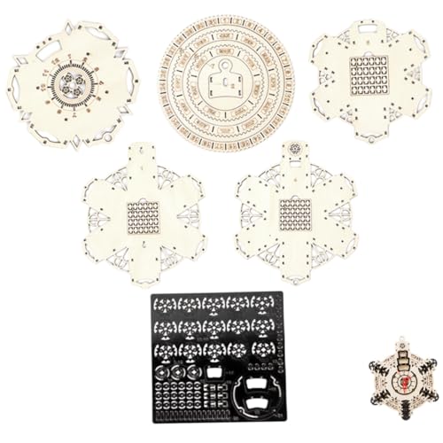 SOIMISS DIY Holzpuzzle Uhr Bausatz Modellbausatz aus Holz für Erwachsene und Dekorative Wanduhr für Wohnzimmer und Kinderzimmer Sicheres und Langlebiges Puzzle von SOIMISS