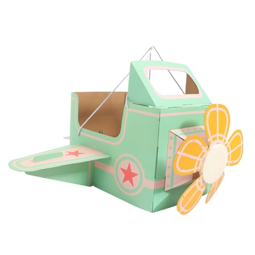 SOIMISS DIY Pappflugzeug für Tragbares und Kreatives Flugzeugkostüm aus Fördert Fantasie und Praktische Fähigkeiten für Eltern Junge Mädchen Spiele Farbenfrohes Design von SOIMISS