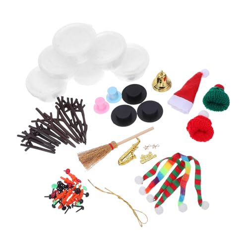 SOIMISS Schneemann-modellierset Für Junge Mädchen DIY-bastelset Für Winterparty-Dekorationen Schneemann-Set Für Familienaktivitäten Und Weihnachtsfeiern von SOIMISS