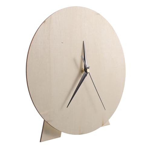 SOIMISS DIY Uhr Blank Rund Holz Uhr DIY Wanduhr Malplatte Für Kreative Kunst Kindergarten Zuhause Dekoration Bastelset von SOIMISS