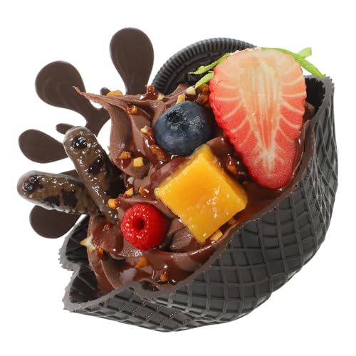 SOIMISS Dessertmodell Künstliches EIS Gefälschte Eiswaffel Dessert-Display, Gefälschtes EIS Simuliertes EIS Simulation Essen Dessert Gefälschte Lebensmittel Realistisch Eiscrememodell PVC SOIMISS Dessertmodell Künstliches EIS Gefälschte Eiswaffel Dessert-Display, Gefälschtes EIS Simuliertes EIS Simulation Essen Dessert Gefälschte Lebensmittel Realistisch Eiscrememodell PVC von SOIMISS