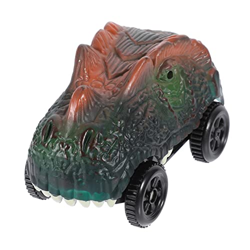 SOIMISS Dinosaurier Elektro Schienenspielzeug Auto Batterie und Lichtfrei Cartoon Rennbahn Wagen für Fördert Eltern Junge Mädchen Interaktion und Kreatives von SOIMISS