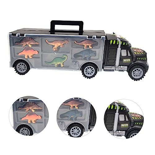 SOIMISS Dinosaurier Transport LKW Set mit Dinosaurier Figuren Tragbarer Anhänger mit Klappdeckel für Geburtstagsfeiern und Lernprojekte SOIMISS Dinosaurier Transport LKW Set mit Dinosaurier Figuren Tragbarer Anhänger mit Klappdeckel für Geburtstagsfeiern und Lernprojekte von SOIMISS