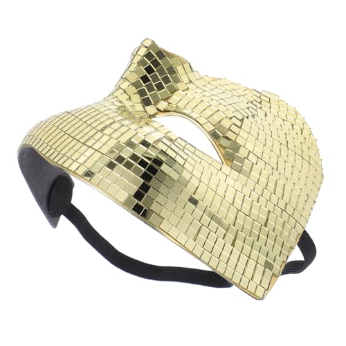 SOIMISS Disco Spiegelmaske Goldener Gesichtsschutz Atmungsaktiv Reflektierend Funkelnd Vintage Karneval Damen Herren Maskerade Party Halloween Ball SOIMISS Disco Spiegelmaske Goldener Gesichtsschutz Atmungsaktiv Reflektierend Funkelnd Vintage Karneval Damen Herren Maskerade Party Halloween Ball von SOIMISS