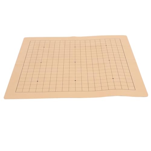 SOIMISS Doppelseitiges Schachbrett aus PU Leder Tragbares Faltbares Chinesisches Schach und Go Spielbrett mit Klaren für Unterwegs Schach und Go Spielfelder Vielseitig Zufällige Farbe von SOIMISS