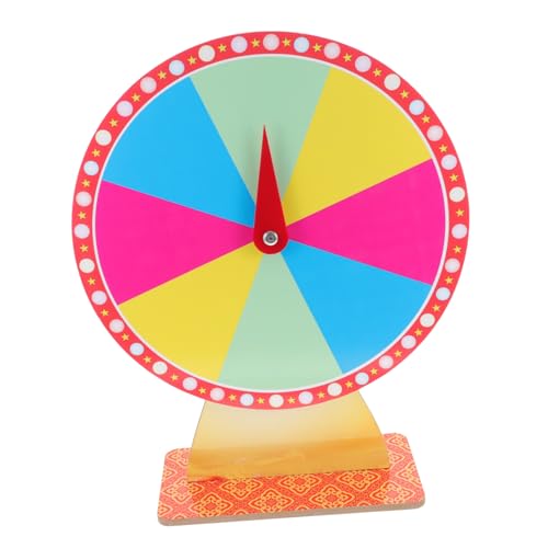 SOIMISS Drehendes Preisrad für Partys Roulette mit Fächern Partyspiel Zubehör für und Freizeitaktivitäten Leicht und Transportabel von SOIMISS