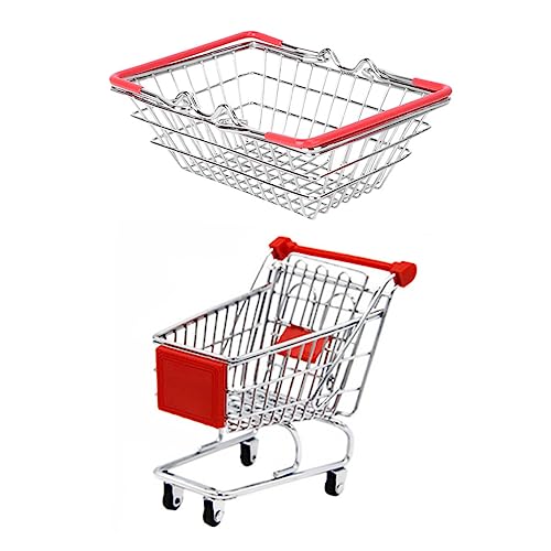 SOIMISS Einkaufskorb und Einkaufswagen aus Stabilem Robustes Rollenspielzeug für Mädchen und Jungen für Kaufladen Spielküche und Kreatives Spiel SOIMISS Einkaufskorb und Einkaufswagen aus Stabilem Robustes Rollenspielzeug für Mädchen und Jungen für Kaufladen Spielküche und Kreatives Spiel von SOIMISS