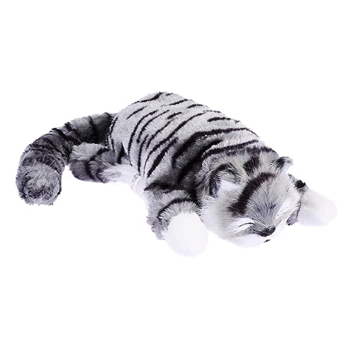SOIMISS Elektrische Plüschkatze Lebensechte Katzenfigur zum Simulierte Katzenpuppe für Weiches Stofftier ohne Batterie Niedliches für Mädchen und Katzenliebhaber SOIMISS Elektrische Plüschkatze Lebensechte Katzenfigur zum Simulierte Katzenpuppe für Weiches Stofftier ohne Batterie Niedliches für Mädchen und Katzenliebhaber von SOIMISS