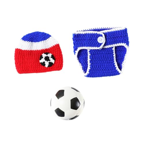 SOIMISS Baby Fußball Fotoshooting Kleid Gestricktes Baby Outfit Neugeborene Bis 3 Monate von SOIMISS