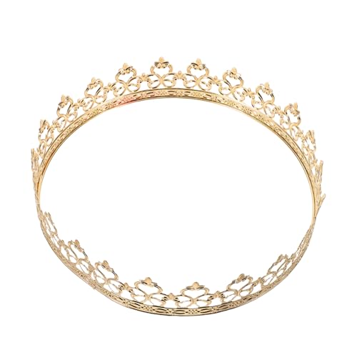 SOIMISS Europäische Goldfarbene Herrenkrone aus Minimalistisches Mittelalterliches Design Königliches Tiara für Cosplay Halloween Hochzeiten und Festliche Anlässe von SOIMISS