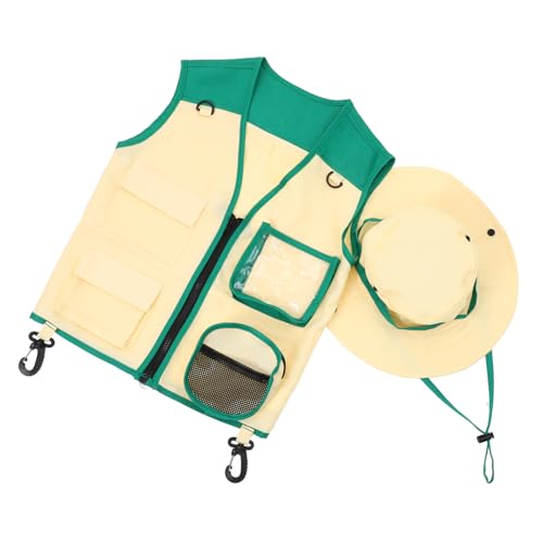 SOIMISS Explorer Set Teiliges Kostüm mit Abenteuerweste und Hut für Rollenspiele für Outdoor Aktivitäten Camping und Cosplay Leicht Atmungsaktiv und Verstellbar für Optimalen SOIMISS Explorer Set Teiliges Kostüm mit Abenteuerweste und Hut für Rollenspiele für Outdoor Aktivitäten Camping und Cosplay Leicht Atmungsaktiv und Verstellbar für Optimalen von SOIMISS