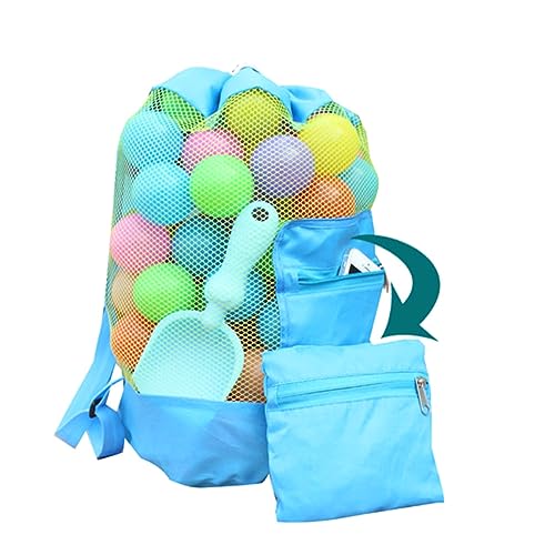 SOIMISS Faltbare Strandtasche für Netztasche mit Robusten Griffen für Sandspielzeug Muscheln und Strandutensilien Leicht zu Reinigen und Schnell Trocknend Blau SOIMISS Faltbare Strandtasche für Netztasche mit Robusten Griffen für Sandspielzeug Muscheln und Strandutensilien Leicht zu Reinigen und Schnell Trocknend Blau von SOIMISS