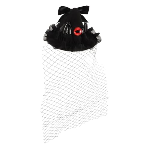 SOIMISS Fascinator Haarspange für Damen Eleganter Hut Haarclip mit Bat Flügel Velours für Mottopartys Halloween und Cosplay Leicht und Langlebig Verleiht Jedem Look SOIMISS Fascinator Haarspange für Damen Eleganter Hut Haarclip mit Bat Flügel Velours für Mottopartys Halloween und Cosplay Leicht und Langlebig Verleiht Jedem Look von SOIMISS