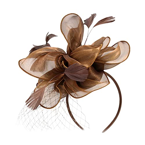 SOIMISS Feder Haarspange Hut elegant haarclips headscarf festival kopfschmuck Kostüm Kopfschmuck für Cocktailpartys Cocktail-Faszinator Fascinators für Frauen Teeparty Kunstfedern Coffee SOIMISS Feder Haarspange Hut elegant haarclips headscarf festival kopfschmuck Kostüm Kopfschmuck für Cocktailpartys Cocktail-Faszinator Fascinators für Frauen Teeparty Kunstfedern Coffee von SOIMISS