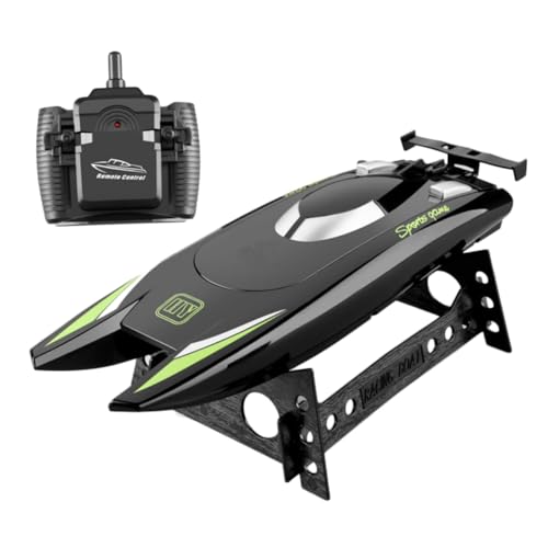 SOIMISS Fernbedienung Boot Set Hochgeschwindigkeits Rc Yacht für Erwachsene für Pool Badewanne und Kleine Gewässer Schwarz von SOIMISS