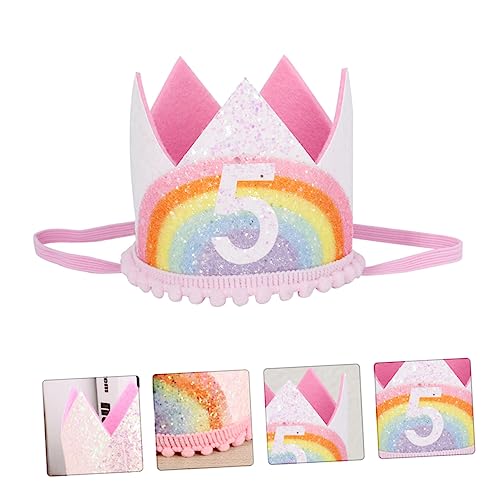 SOIMISS Geburtstag Kronen Haarband Niedliche Regenbogen Krone Stirnband für Mädchen Leichtes Kreatives Party Foto Requisit Kindergeburtstagsdeko Komfortabel und Langlebig SOIMISS Geburtstag Kronen Haarband Niedliche Regenbogen Krone Stirnband für Mädchen Leichtes Kreatives Party Foto Requisit Kindergeburtstagsdeko Komfortabel und Langlebig von SOIMISS