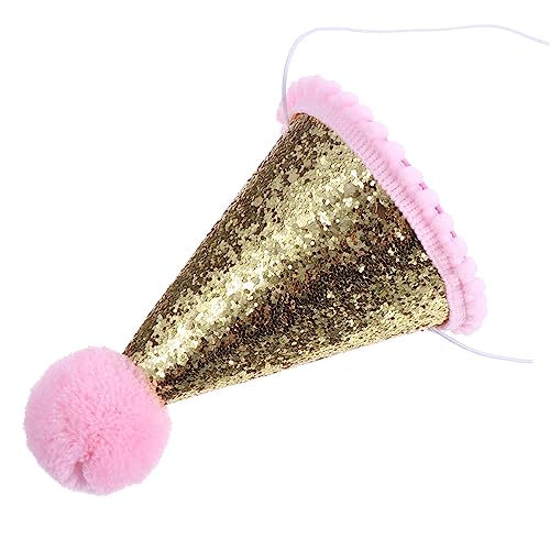 SOIMISS Glitzer Geburtstagskegel Partyhut für Elastischem Band Pinker Pompom und Glitzerdetails Fotorequisite für Mädchen Geburtstagsfeier Langlebiger Stabiler Kindergeburtstagshut SOIMISS Glitzer Geburtstagskegel Partyhut für Elastischem Band Pinker Pompom und Glitzerdetails Fotorequisite für Mädchen Geburtstagsfeier Langlebiger Stabiler Kindergeburtstagshut von SOIMISS