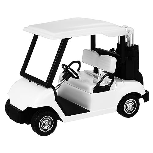 SOIMISS Golfwagenmodell Kleiner Golfwagen -golfwagen Mini Zubehör Für Golfpartys Golfwagen-Kind Thematisiert Schreibtisch Partydekorationen Zum Thema Golf Golf-Pull-car Legierung von SOIMISS