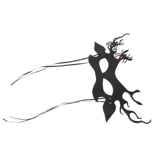SOIMISS Gothic Spinnenmaske für Halloween Halbgesichtsmaske mit Verstellbarem Riemen für Kostümpartys Grusel Events und Karneval Leicht und Bequem Halloween Deko von SOIMISS