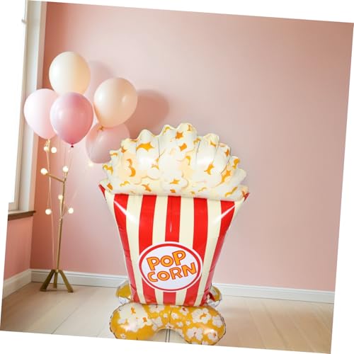 SOIMISS Großer Stehender Popcornballon Folienballon Selbststehend Langlebig als Dekoration und Fotorequisite für Kindergeburtstage Kinoabende und Karnevalspartys SOIMISS Großer Stehender Popcornballon Folienballon Selbststehend Langlebig als Dekoration und Fotorequisite für Kindergeburtstage Kinoabende und Karnevalspartys von SOIMISS