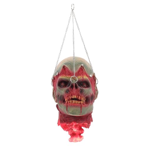 SOIMISS Gruselige Halloween Deko Abgetrennter Kopf Hängend Vinyl Horror Requisite Für Innen Außen Party Spukhaus Dekoration Realistische Körperteil Nachbildung von SOIMISS
