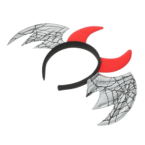SOIMISS Halloween Bat Wing Stirnband mit Hörnern Leichtes Party Kopfschmuck für Damen und Teenager Kreatives Halloween Kostüm Accessoire Bequem und Langlebig für Cosplay und Alltag von SOIMISS