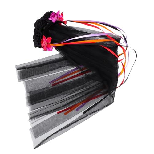SOIMISS Halloween Haarband mit Dunklen Roten Tüll Schleier Kopfschmuck für Cosplay Kostümparty und Halloween Feiern Hochwertiges Langlebiges Haaraccessoire SOIMISS Halloween Haarband mit Dunklen Roten Tüll Schleier Kopfschmuck für Cosplay Kostümparty und Halloween Feiern Hochwertiges Langlebiges Haaraccessoire von SOIMISS