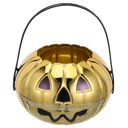 SOIMISS Halloween Kürbis Süßigkeitenkorb Klein Leicht mit Griff Großer Fassungsvermögen Trick Treat Behälter für Stapelbar Vielseitig Dekorativ für Party und Aufbewahrung von SOIMISS