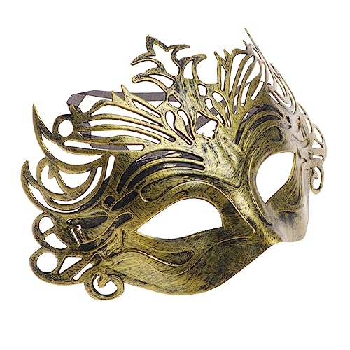 SOIMISS Maskenballmaske Aus Kunststoff Mit Goldener Krone Halbmaske Im Vintage-stil Für Die Dekoration Von Halloween-partys Für Herren von SOIMISS