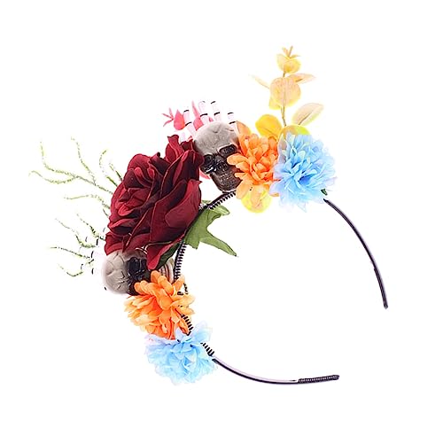 SOIMISS Halloween Stirnband Skull Flower Headpiece Langlebiger Schädel Haarschmuck Bequemer Sitz für Halloween Party Tag der Toten Kostüm Damen und Herren Festival Zubehör SOIMISS Halloween Stirnband Skull Flower Headpiece Langlebiger Schädel Haarschmuck Bequemer Sitz für Halloween Party Tag der Toten Kostüm Damen und Herren Festival Zubehör von SOIMISS