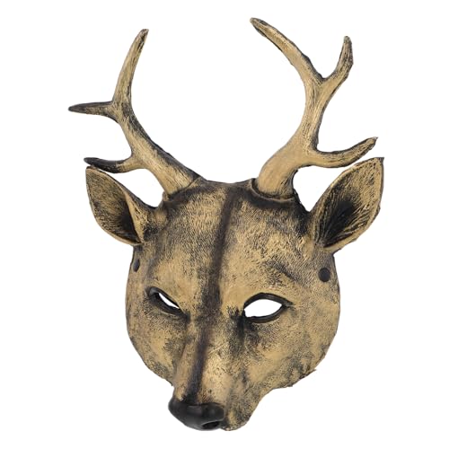 SOIMISS Halloween Tiermaske Elch Pu Für Kostümpartys Und Cosplay Verstellbar Für Verschiedene Kopfgrößen Für Halloween Und Geburtstagsfeiern von SOIMISS