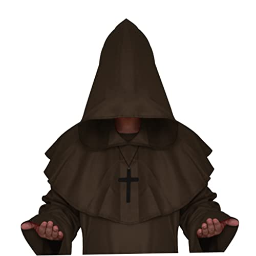 SOIMISS Mittelalterliches Mönchskostüm-set Stilvolle Zaubereruniform Für Halloween Cosplay Party Bühnenspiel von SOIMISS