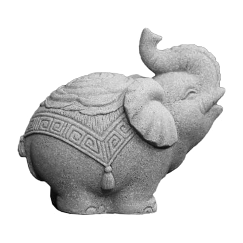 SOIMISS Handgefertigte Elefantenornament Aus Sandstein Traditionelle Chinesische Elefantenstatue Für Heimdekoration Und Aquarien Dekorative Tierfigur Für Garten Und Fischbecken SOIMISS Handgefertigte Elefantenornament Aus Sandstein Traditionelle Chinesische Elefantenstatue Für Heimdekoration Und Aquarien Dekorative Tierfigur Für Garten Und Fischbecken von SOIMISS