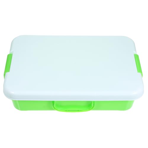 SOIMISS Handliche Sandspielzeug Aufbewahrungsbox mit Deckel Tragbarer Kleiner Sandkasten für Vielseitige Indoor Sandbox Langlebige Kunststoffbox zur Sicheren Aufbewahrung von von SOIMISS