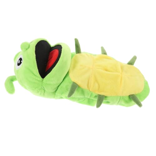 SOIMISS Handpuppe Raupe Simulation Raupenmodell Eltern-Kind-Interaktives Plüsch-Raupen-Handpuppe Kinderspielzeug Puppe Puppen Lernspielzeug Handspielzeug PP Baumwolle von SOIMISS