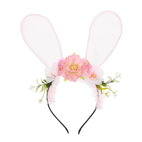 SOIMISS Hasenohren Haarreif mit Künstlichen Blumen Leichter Bequemer Stirnband für Damen und Mädchen Festliches Accessoire für Osterparty Cosplay und Fotoshooting SOIMISS Hasenohren Haarreif mit Künstlichen Blumen Leichter Bequemer Stirnband für Damen und Mädchen Festliches Accessoire für Osterparty Cosplay und Fotoshooting von SOIMISS