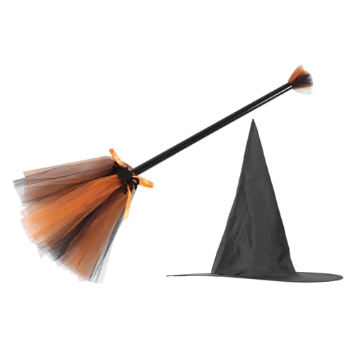 SOIMISS Hexenbesen und Hexenhut aus Leichtem Oxfordstoff Bequemer Griff Robustes Halloween Kostüm Zubehör für Fasching Karneval Maskenball und Party Einheitsgröße SOIMISS Hexenbesen und Hexenhut aus Leichtem Oxfordstoff Bequemer Griff Robustes Halloween Kostüm Zubehör für Fasching Karneval Maskenball und Party Einheitsgröße von SOIMISS