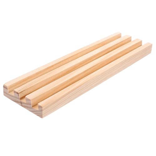 SOIMISS Holz Domino Halter Stabiler Ständer für Domino Steine Spielzubehör für Kreative Spiele und Bastelprojekte als Dekorative Basis und Aufbewahrungslösung von SOIMISS