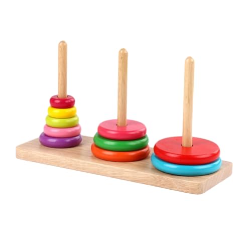 SOIMISS Holz Hanoi Turm Pädagogisch Lernspielzeug für Holzstapelspiel Fördert Logisches Feinmotorik Hand Auge Koordination Sicher SOIMISS Holz Hanoi Turm Pädagogisch Lernspielzeug für Holzstapelspiel Fördert Logisches Feinmotorik Hand Auge Koordination Sicher von SOIMISS