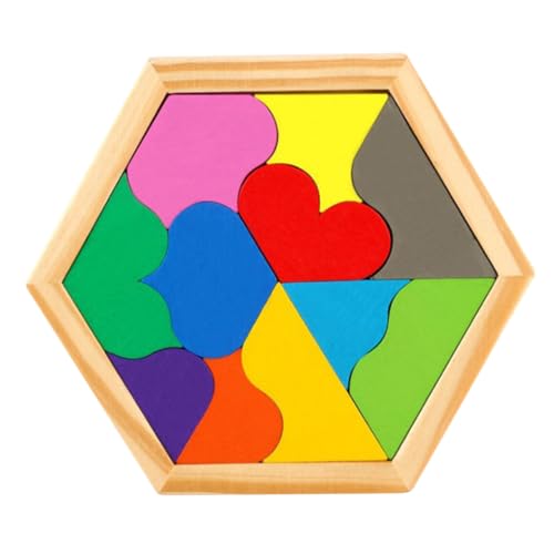 SOIMISS Holz Herzform Puzzle Teilig Bunte Geometrische Legespiele für Ab Jahren Fördert Logisches Kreativität und Feinmotorik Sicheres Wasserbasiertes Lackspielzeug SOIMISS Holz Herzform Puzzle Teilig Bunte Geometrische Legespiele für Ab Jahren Fördert Logisches Kreativität und Feinmotorik Sicheres Wasserbasiertes Lackspielzeug von SOIMISS