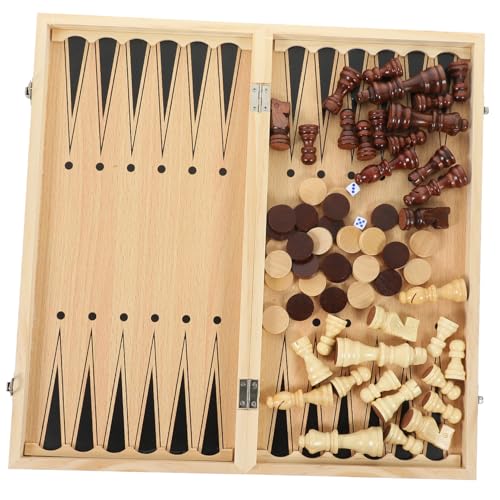 SOIMISS Holz Schachspiel Faltbares Schachbrett Brettspiel Tragbar Für Erwachsene Geschenkidee Intelligenzförderndes Lernspiel SOIMISS Holz Schachspiel Faltbares Schachbrett Brettspiel Tragbar Für Erwachsene Geschenkidee Intelligenzförderndes Lernspiel von SOIMISS