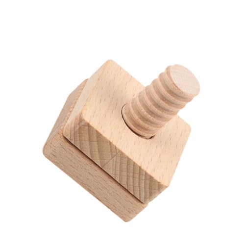 SOIMISS Holz Schrauben Montessori Lernspielzeug mit Geometrischen Formen Langlebig und Stabil Fördert Hand Auge Koordination und Kognitive Fähigkeiten Geeignet für Kleinkinder und Frühe von SOIMISS