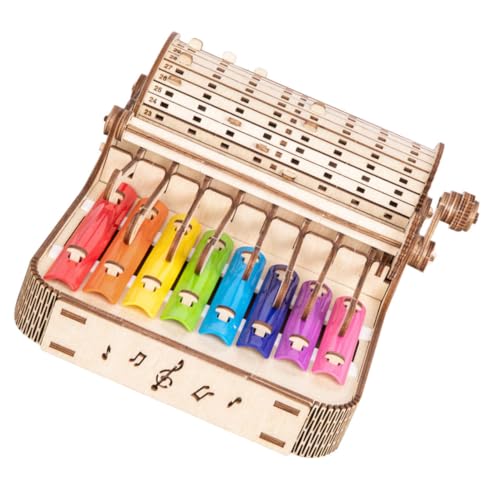 SOIMISS Holz Xylophon für Pädagogisches DIY Percussion Instrument Sicherer Holzbaukasten mit Abgerundeten Kanten Fördert Musikalisches Interesse und Handkoordination für Mädchen und von SOIMISS