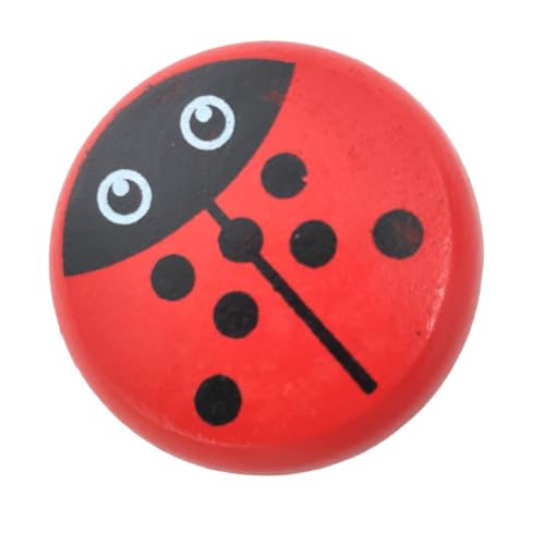 SOIMISS Holz Yo Yo Ball mit Marienkäfer Motiv Tragbares Fingergeschicklichkeits für Kleinkinder Fördert Koordination und Feinmotorik für Outdoor und Indoor Spiele von SOIMISS