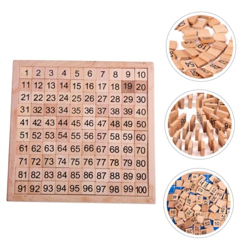 SOIMISS Holz Zahlenspiel Zahlenpuzzle Lernspielzeug Pädagogisches für Kleinkinder Frühförderung Holzspielzeug Sicher und Langlebig zur Zahlen und Mathematikförderung von SOIMISS
