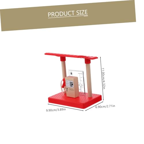 SOIMISS Holz Zug Zubehör Gas Station Modellspielzeug für Realistisches Bahnstation DIY Baukasten Langlebiges Holzmaterial Fördert Kreativität und Feinmotorik SOIMISS Holz Zug Zubehör Gas Station Modellspielzeug für Realistisches Bahnstation DIY Baukasten Langlebiges Holzmaterial Fördert Kreativität und Feinmotorik von SOIMISS