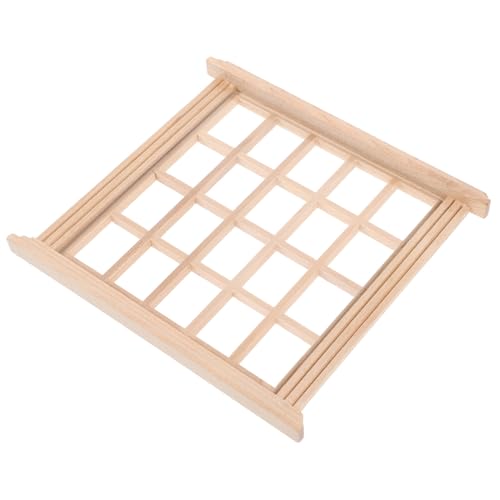 SOIMISS Holzfenstermodell DIY Miniatur Puppenhauszubehör Häuser Puppenstubenfenster im Maßstab 1 12 Bausatz puppenstubenmöbel Dollhouse Furniture Miniaturmöbel Puppenhausdekor Mini Möbel von SOIMISS